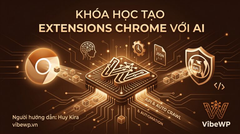 Khóa học tạo Extensions chrome với AI