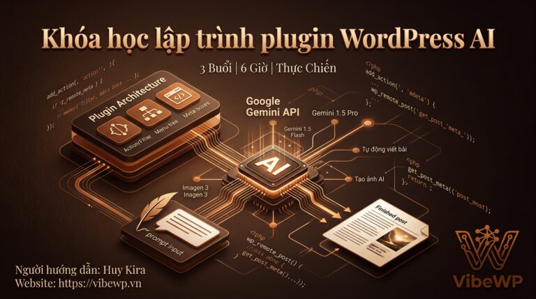 Khóa học lập trình plugin WordPress AI