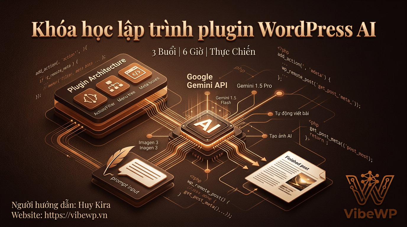 khoa hoc lap trinh plugin wordpress ai