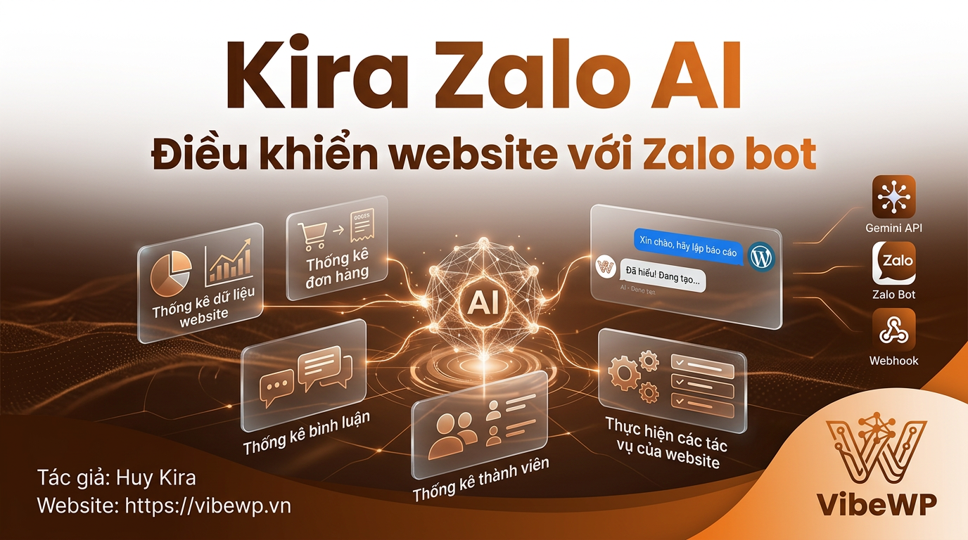 Kira Zalo AI - Điều kiển website với Zalo bot
