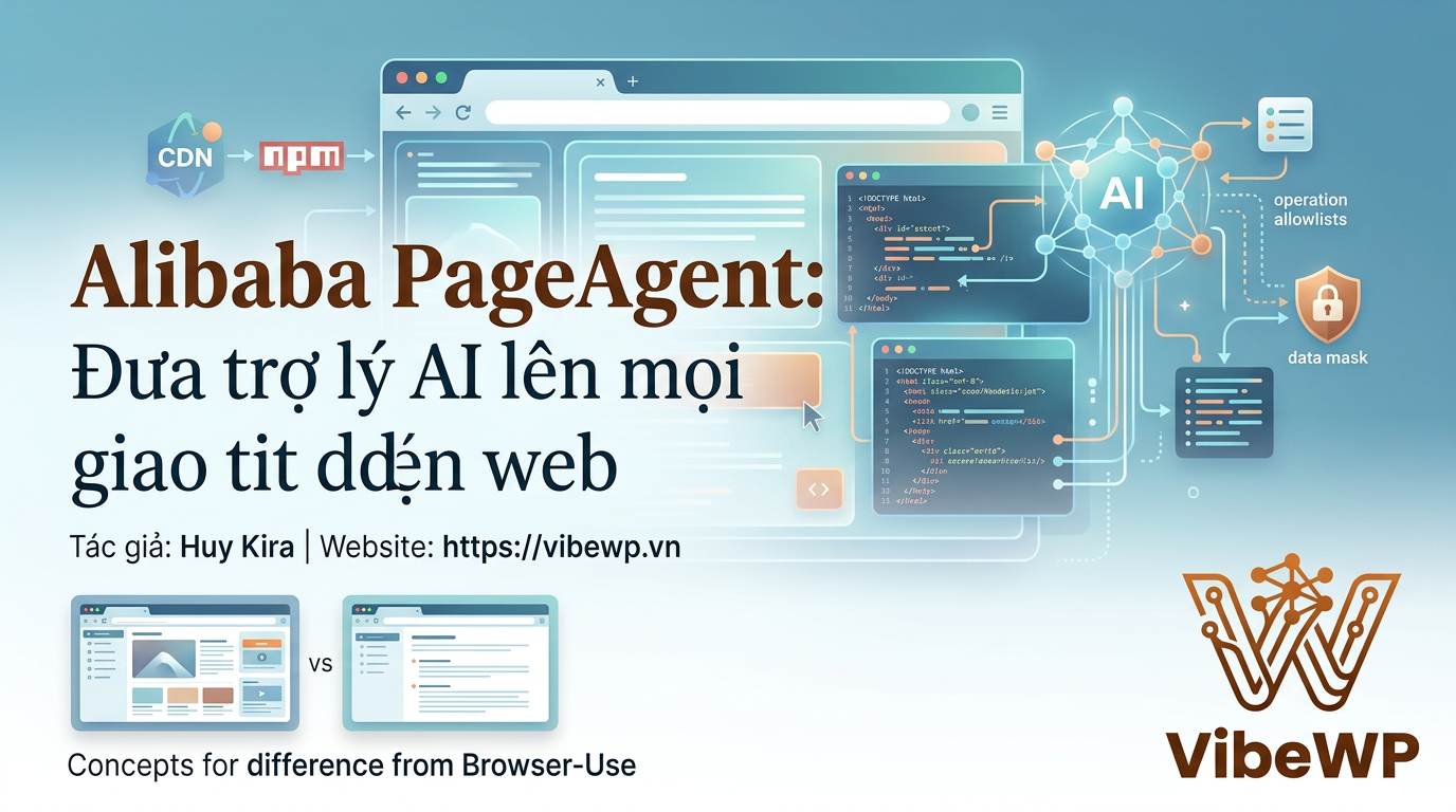 Alibaba PageAgent: Đưa trợ lý AI lên mọi giao diện web