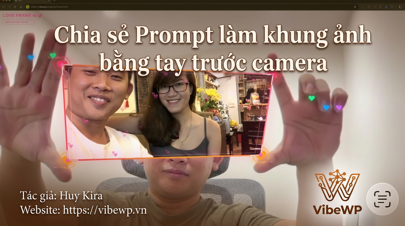 Chia sẻ Prompt làm khung ảnh bằng tay trước camera