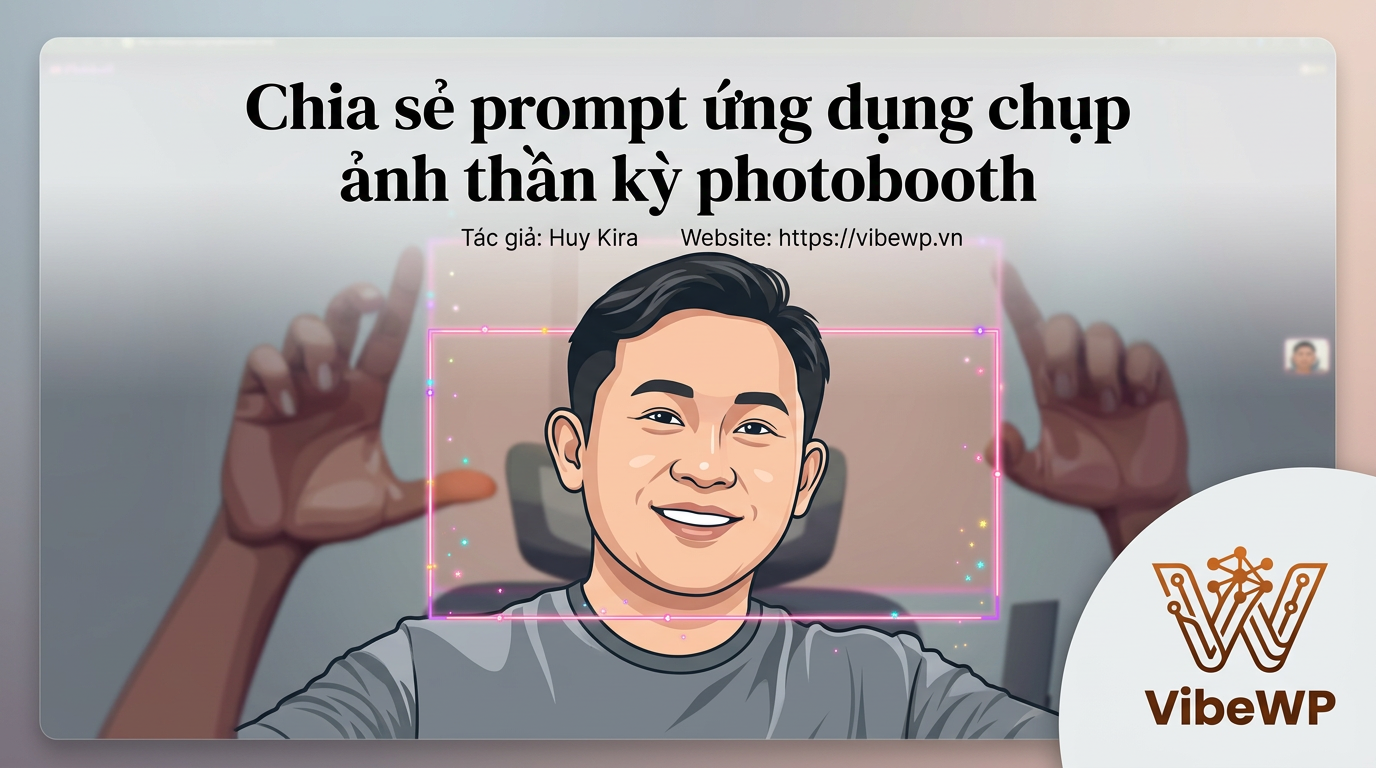 Chia sẻ prompt ứng dụng chụp ảnh thần kỳ photobooth